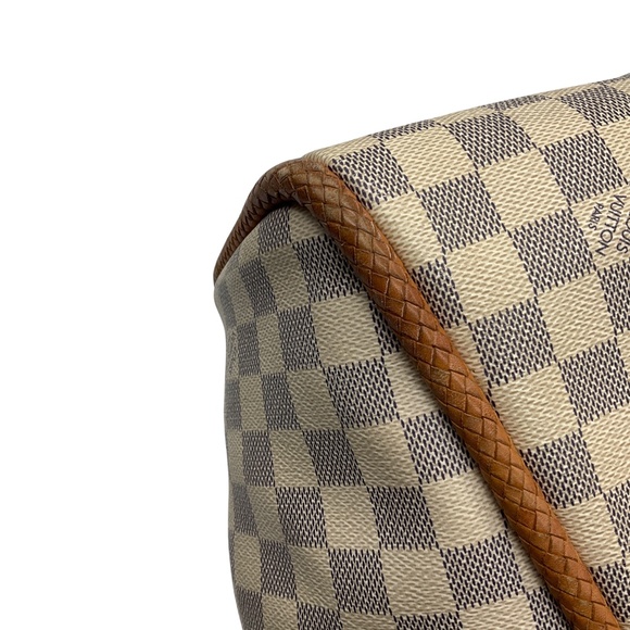 LOUIS VUITTON BEIGE DAMIER AZUR PROPRIANO MONOGRAM TOTE HANDBAG - Picture 7 of 13